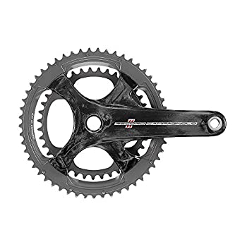 campagnolo(フリガナ: カンパニョーロ) RECORD Carbon 170-53X39 11S ユニディレクション&マルチディレクションフルカーボン製クランク ・ホロー（中古品）