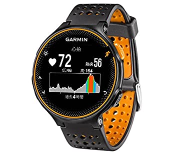 GARMIN(ガーミン) ランニングウォッチ 時計 GPS 心拍計 VO2Max ライフログ 50m防水 ForeAthlete 235J ブラック×オレンジ  FA235J 37176J（中古品）の通販は 13,629円