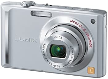パナソニック デジタルカメラ LUMIX (ルミックス) プレシャスシルバー DMC-FX55-S（中古品）