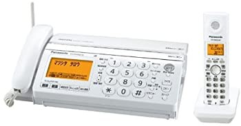 パナソニック おたっくす デジタルコードレスFAX 子機1台付き ホワイト KX-PW320DL-W（中古品）