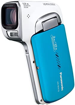 パナソニック 防水デジタルムービーカメラHX-WA10 オーシャンブルー HX-WA10-A（中古品）