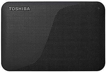 東芝 USB3.0接続 ポータブルハードディスク 1.0TB（ブラック）CANVIO BASICS（HD-ACシリーズ） HD-AC10TK（中古品）