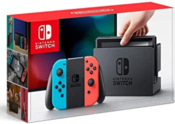 Nintendo Switch 本体 (ニンテンドースイッチ) 【Joy-Con (L) ネオンブルー/ (R) ネオンレッド】(キャンペーンプリペイド番号なし)（中古