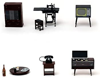 昭和の茶の間 6点セット レトロなミニチュア（中古品）の通販は 6,337円