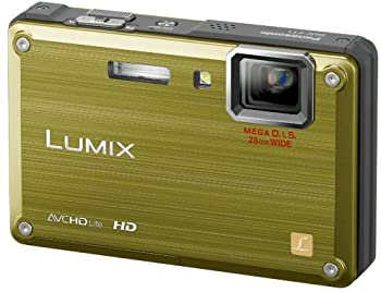 パナソニック 防水デジタルカメラ LUMIX (ルミックス) FT1 フォリッジグリーン DMC-FT1-G（中古品）