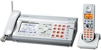 パナソニック おたっくす デジタルコードレスFAX 子機1台付き ホワイト KX-PW606DL-W（中古品）
