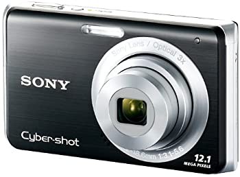 ソニー SONY デジタルカメラ Cybershot W190 (1210万画素/光学x3/デジタルx6/ブラック) DSC-W190/B（中古品）その他家電