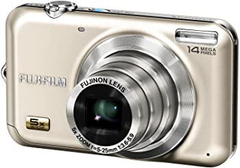FUJIFILM FinePix デジタルカメラ JX280 シャンパンゴールド F FX-JX280G 1410万画素 光学5倍ズーム 広角28mm 2.7型液晶（中古品）