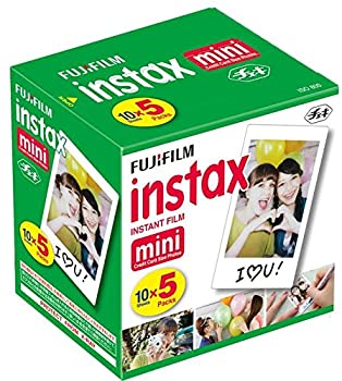 FUJIFILM インスタントカメラ チェキ用フィルム 50枚入 INSTAX MINI WW 5（中古品）