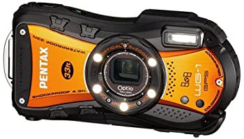 PENTAX 防水デジタルカメラ Optio WG-1 GPS シャイニーオレンジ 約1400万画素 10m防水  OPTIOWG-1GPSOR（中古品）｜au PAY マーケット