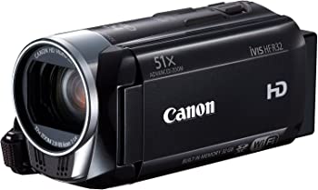 Canon デジタルビデオカメラ iVIS HF R32 ブラック 光学32倍 Wi-Fi IVISHFR32BK（中古品）