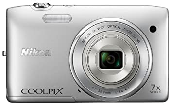 Nikon デジタルカメラ COOLPIX S3500 光学7倍ズーム 有効画素数 2005万画素 クリスタルシルバー S3500SL（中古品）