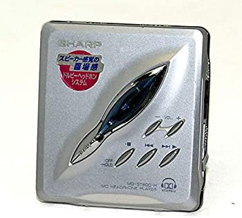 SHARP　シャープ　MD-ST800-H　グレー　ポータブルMDプレーヤー　MDLP対応　（MD再生専用機/MDウォークマン）（中古品）