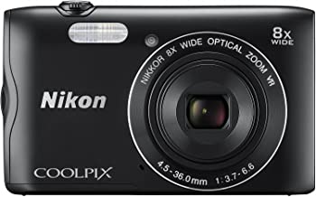 Nikon デジタルカメラ COOLPIX A300 光学8倍ズーム 2005万画素 ブラック A300BK（中古品）
