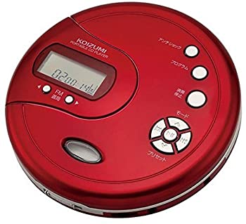 コイズミ ポータブルCD SAD-3902/R [レッド]（中古品） 7,384円