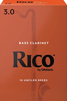 D'Addario WoodWinds ダダリオ リード バスクラリネット用 RICO REA1030 [硬さ:3.0] 10枚入り（中古品）