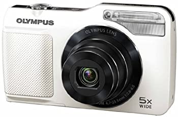 OLYMPUS デジタルカメラ VG-170 ホワイト 1400万画素 光学5倍ズーム 15m強力フラッシュ ハイビジョンムービー 3.0型LCD 広角26mm VG-170 WHT（中古品）