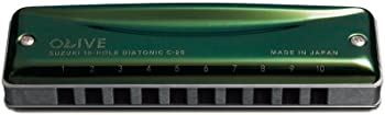 SUZUKI スズキ 10穴ハーモニカ OLIVE C-20 G調（中古品）