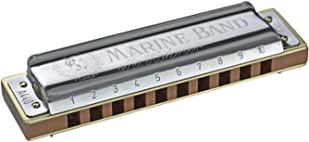 HOHNER Marine Band 1896/C 米国海兵隊員ダンス楽隊 10大広間ハーモニカ（中古品）