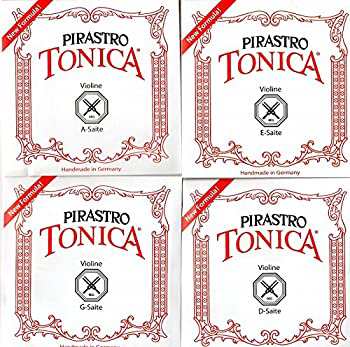 バイオリン弦 PIRASTRO TONICA トニカ 4/4サイズ 4弦セット(E線: ボール#3127シルバリー)（中古品）