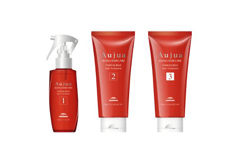 ミルボン オージュア タイムサージ 3ステップ サロントリートメント 1v 120ml +  2v 180g +  3v 180g まとまり しなやか 自宅 サロン 美容室専売 TS TIMESURGE MILBON Aujuaの通販は 6,970円