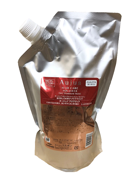ミルボン オージュア アクアヴィア ヘアトリートメント モイスト 1000g しっとり まとまる うねり くせ毛 レフィル 詰め替え用 美容室 サロン 美容室専売 AQUAVEER MILBON Aujua