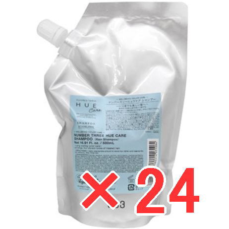 ナンバースリー 003 ／ ヒュウケア  HUE ／  ヒュウケア シャンプー  500ml 詰替え 24個セット
