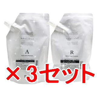 ★【送料無料】ナンバースリー 003 / ミュリアム クリスタル / ミュリアム 薬用スカルプシャンプー A 500ml & トリートメント R 500g (詰替用) 3セット