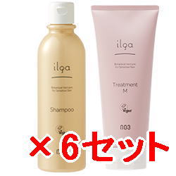 ★【送料無料】ナンバースリー 003 / ミュリアム クリスタル / イルガ 薬用シャンプー 250ml &トリートメント M 200g 6セット/ 美容室専売品 医薬部外品