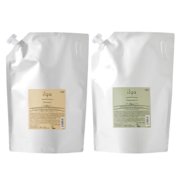 ★【送料無料】ナンバースリー 003 / ミュリアム クリスタル / イルガ 薬用シャンプー 3000ml & トリートメント S 3000g セット/ 美容室専売品 医薬部外品の通販は 7,552円