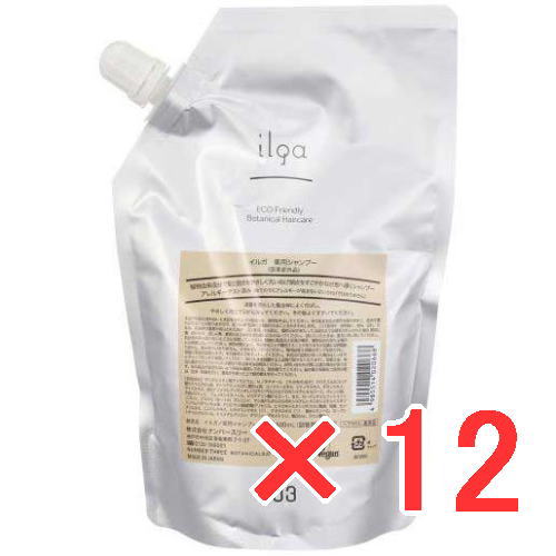 ★【送料無料】ナンバースリー 003 / ミュリアム クリスタル / イルガ 薬用シャンプー 500ml 詰替え 【12個セット】/ 美容室専売品 医薬部外品