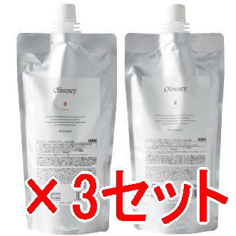 ★【送料無料】アモロス ／  オリヴァニー HN シャンプー 400ml ＆ トリートメント 400g レフィル  3セット ／ 美容室専売品 シャンプートリートメントセット