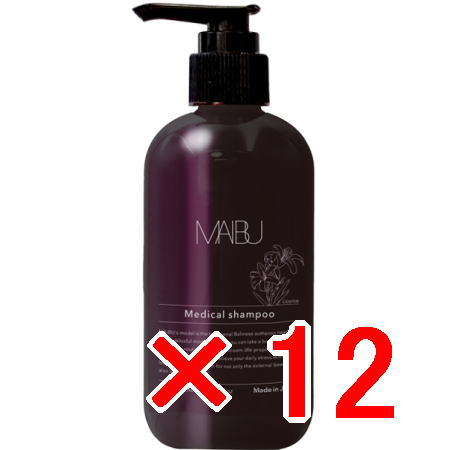 送料無料 ハホニコ HAHONIKO ／ マイブ 薬用 ブラック ラメイ プレミアム シャンプー 295ml 12個