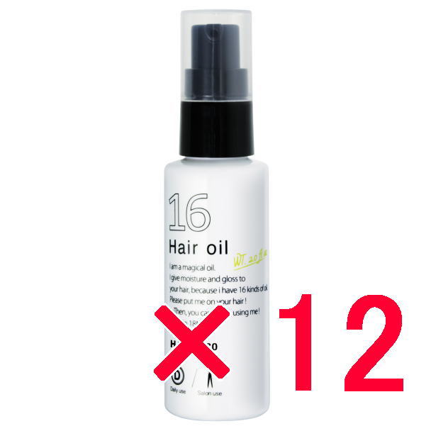 ハホニコ  HAHONIKO ／ ハホニコプロ ジュウロクユ  十六油 60ml【12個セット】／  １６種類の天然由来オイル配合 サロン専売品 美容室専売品 洗