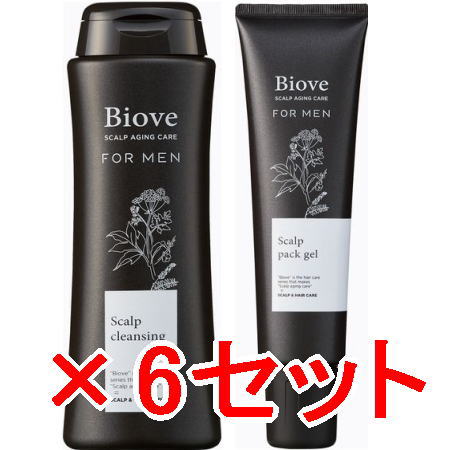 送料無料 デミコスメティックス ／ Biove ビオーブ フォー メン スキャルプクレンジング 250ml ＆ スキャルプパックジェル