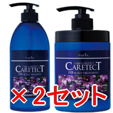 送料無料 ナプラ napra ／ ケアテクトHBスキャルプシャンプー 750mL ＆ スキャルプトリートメント 650g 2セット ／