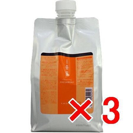 送料無料 ルベル ／ イオ クレンジング フレッシュメント シャンプー?1000mL リフィル / LebeL 3個