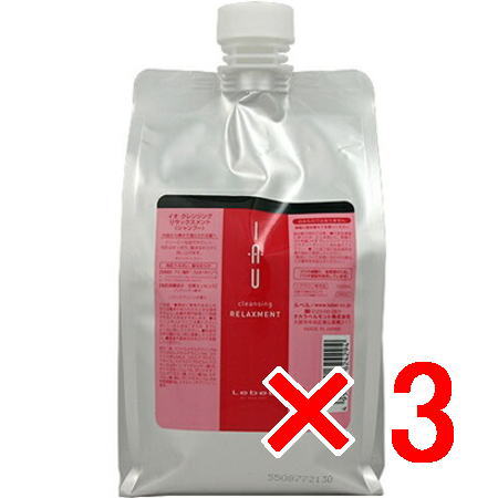 送料無料 ルベル ／ イオ クレンジング リラックスメント シャンプー?1000mL リフィル / LebeL 3個
