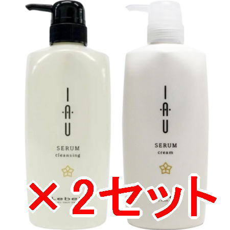 【送料無料】 ルベル ／ イオセラム クレンジング 600mL ＆ クリーム 600mL　2セット　シャンプー＆トリートメント