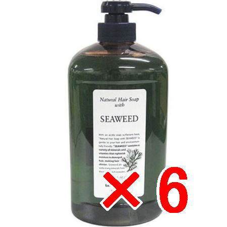 送料無料 ルベル ／ナチュラル ヘア ソープ ウィズ SW?1000ml 6個 シャンプー