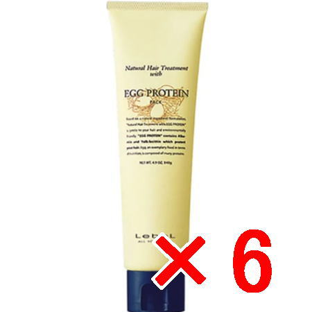 送料無料 ルベル ／ナチュラル ヘア トリートメント ウィズ EP?260g 6個 エッグプロテイン