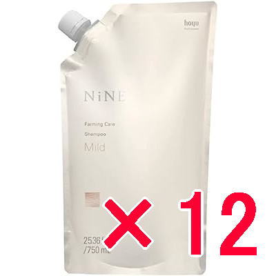 ホーユー hoyu ／ NiNE ナイン ファーミングケア シャンプー  750ml  詰替え パウチ【12個】