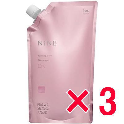 ホーユー hoyu ／ NiNE ファーミングケア トリートメント ( ドライ )   750g【3個】