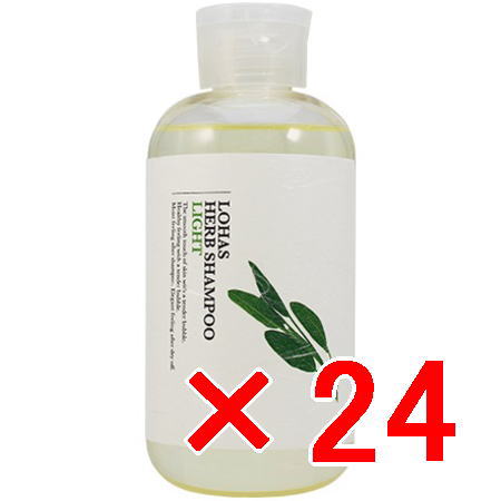 ★【送料無料】 テクノエイト ／ ロハスハーブシャンプー （ライト） 300ml 【24個セット】