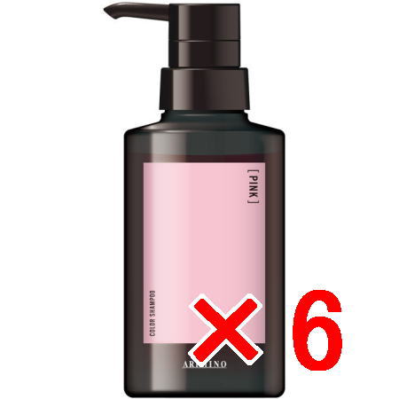 送料無料 アリミノ arimino ／ アジアンカラー フェス?カラーシャンプー?ピンク 280ml 6個