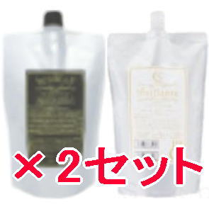 送料無料 ベルローネ / 進化系 酸熱トリートメント ハイブリット ベルロ シームレス ゴールド ハード 1剤 600ml+ ブリアンテ 2剤 600ml  2セットの通販は 9,436円