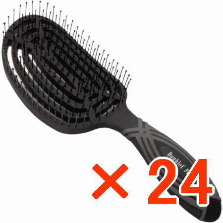 送料無料 NuWay ブラシ DoubleC Pro ニューウェイ 4Hair C Brush フォーヘア シーブラッシュ ブラック 24個