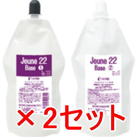 送料無料 エルコス ELLCOS ／ジュネ 22 ベース 2セット 還元力がやや強いアルカリタイプ ブロックコポリマー増量タイプ [ 国内正規品 ]
