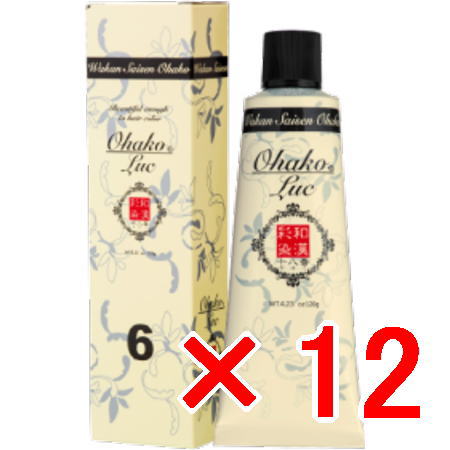 送料無料 日本グランデックス 和漢彩染 十八番 LUC6?120g 12個 ?白髪染め カラーリング