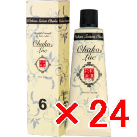 送料無料 日本グランデックス 和漢彩染 十八番 LUC6?120g 24個 ?白髪染め カラーリング